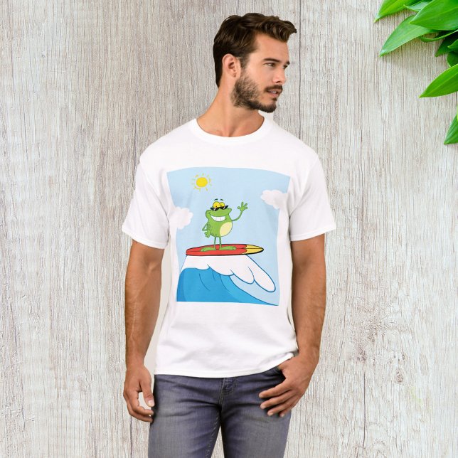 Surf De Rana En Una Camiseta De Onda (Subido por el creador)