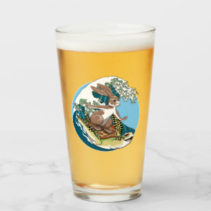 Surf de verano - Ilustracion de tortuga y conejo