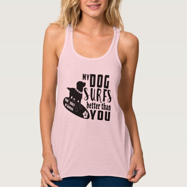 Surf Dogs Hawaii Gauntlet Womens Tank Top (Anverso)