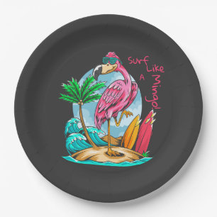 Surf Like a Mingo! platos de papel