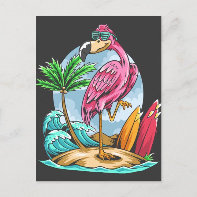 Surf Like a Mingo! Postal (Anverso)