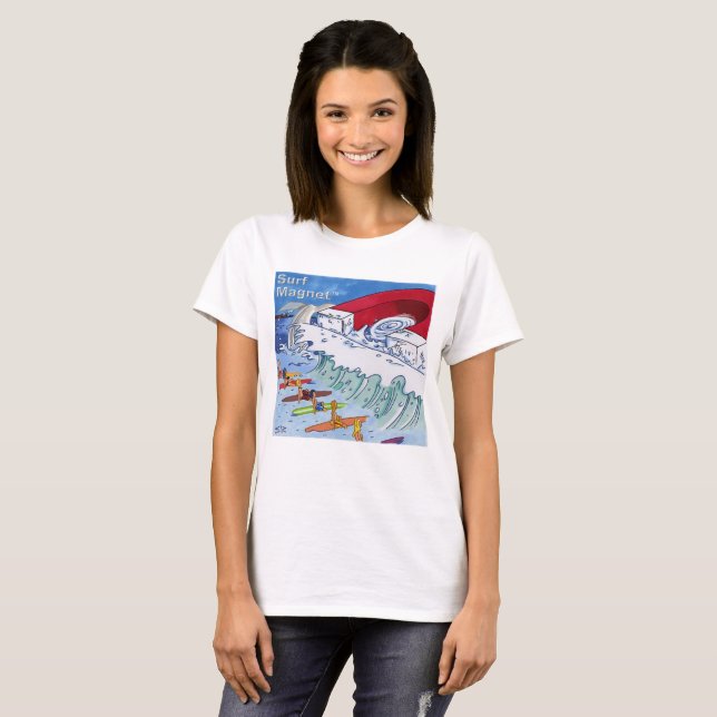 Surf Magnet mujeres camiseta blanca (Anverso completo)