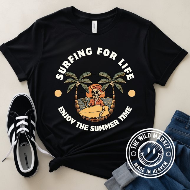 Surf negro y amarillo para camiseta de por vida (Subido por el creador)