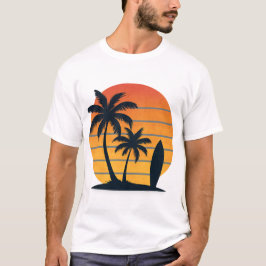 Surf Retro Sunset - Camiseta con Vibes de Playa