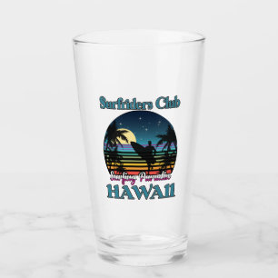 Surf riders Club, Surfing Paradise, Hawaii Glass
