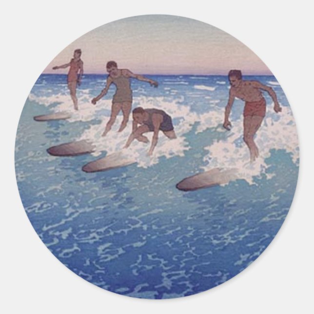 'Surf-Riders, Honolulu' - Pegatina (Anverso)