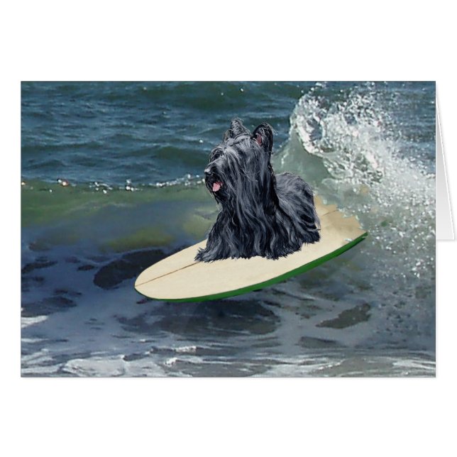 Surfando Skye Terrier (Anverso (Horizontal))