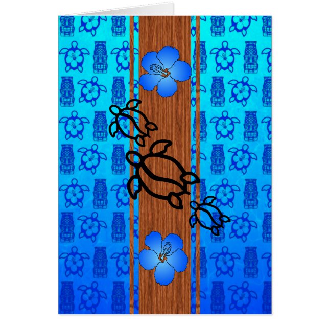 Surfboard Retro Honu (Frente)