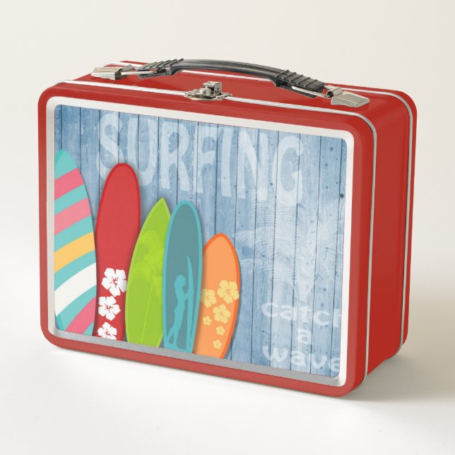 Surfboards Metalizado Lunch Box (Anverso)