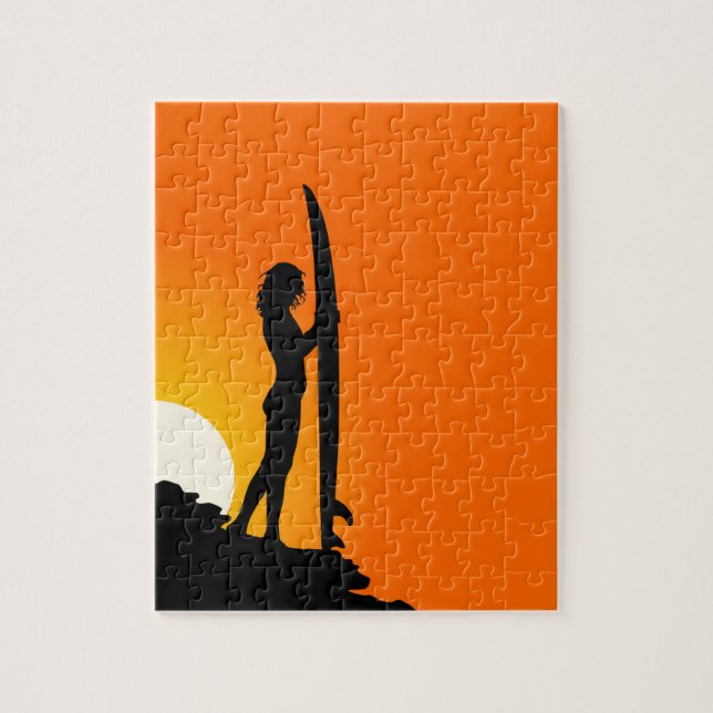 Surfer Chica Puzzle (Vertical)