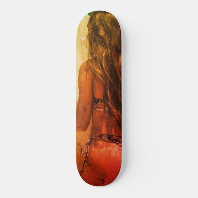 Surfer Chica Skateboard Decks (Anverso)
