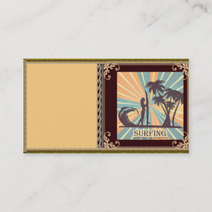 Surfer Chica tarjeta de visita
