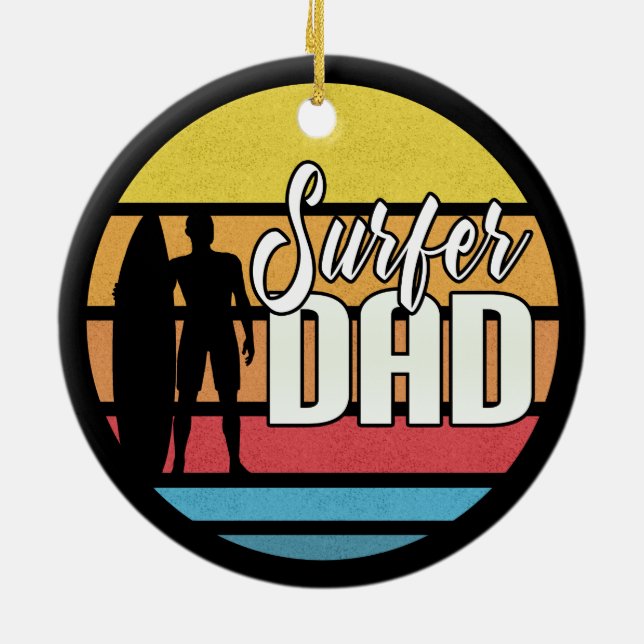 Surfer Dad | Ornamento (Atrás)