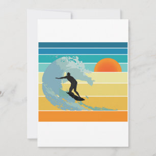Surfer Dude Vintage Sunset