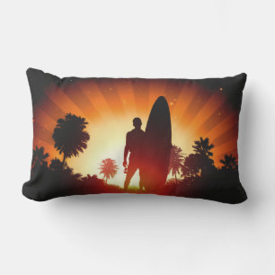 Surfer Sunset tirando almohadas