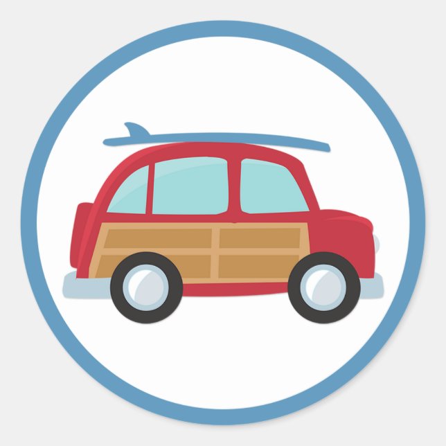 Surfer Woody Pegatina (Anverso)