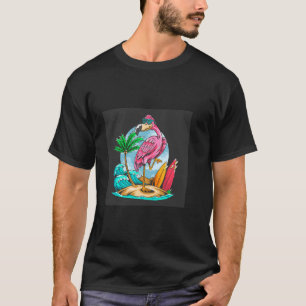 ¡Surfin Flamingo! camiseta