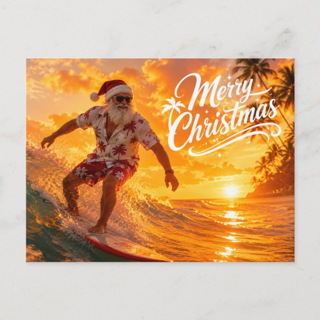 Surfing de Navidad con Santa Claus (Anverso)
