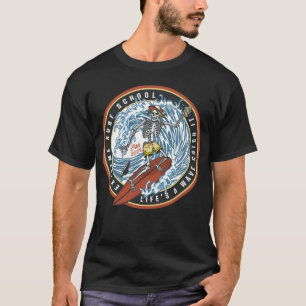 Surfing - La vida es una ola atrapar la camiseta