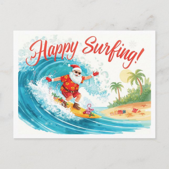 Surfing Navidad con SANTA CLAUS  (Anverso)