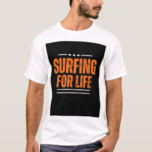 Surfing para diseño de camisetas de vida