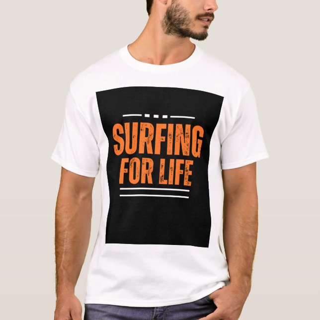 Surfing para diseño de camisetas de vida (Anverso)