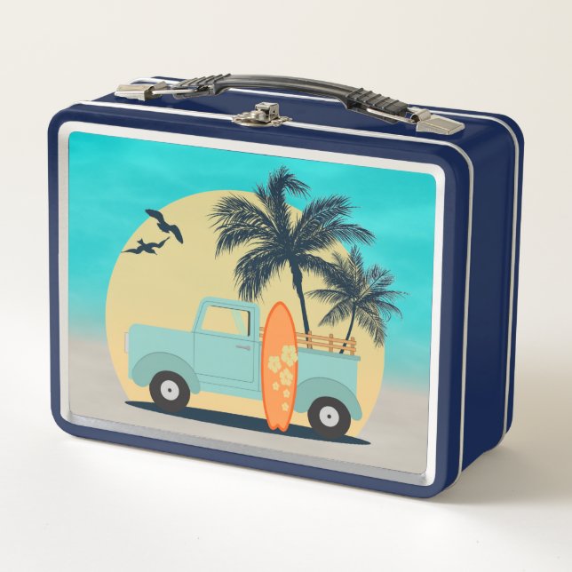 Surfing Retro Lunch Box (Anverso)