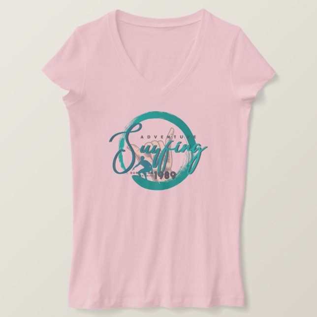 Surfing Sport | Jersey V-Neck femenino (Anverso del diseño)