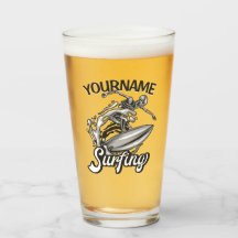 Surfista de olas grandes con nombre personalizado
