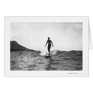 Surfista honolulu Hawaii en Longboard