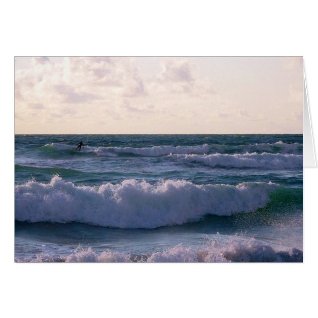 Surfista solitario en Fistral Beach Newquay Cornwa (Anverso (Horizontal))