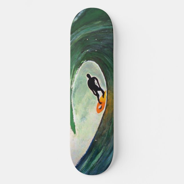 Surfista Surfing Silhouette Skate Board Decks Desi (Anverso)