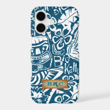 Surfista Tiki Hawaiano Vintage Tropical