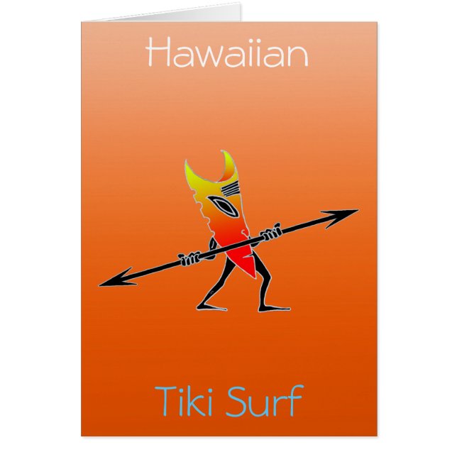 Surfista Tiki Rojo Y Amarillo (Frente)