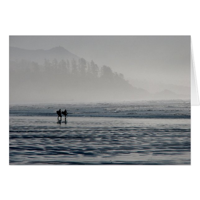Surfistas en la niebla. (Anverso (Horizontal))