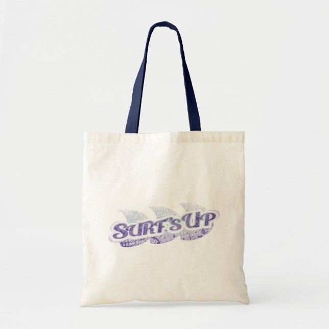 Surf's Up, bolsa de tocador morada y de menta (Frente)