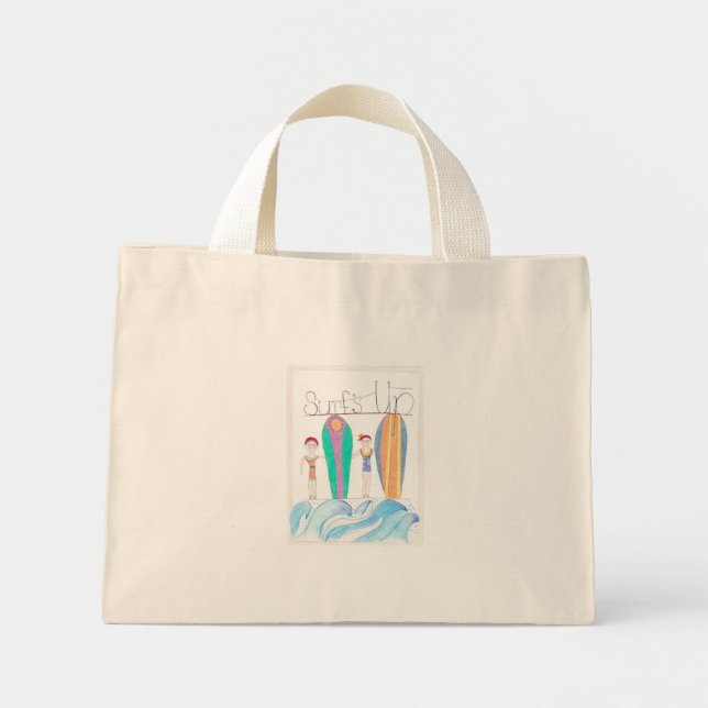 Surfs Up Mini Tote Bolsa (Frente)
