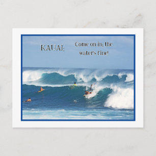 "SURF'S UP/ TARJETA POSTAL DE KAUAI