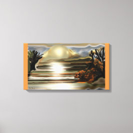 Surge el sol en el desierto arte abstracto del sur