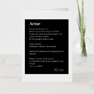 Surge poema poesía negro blanco