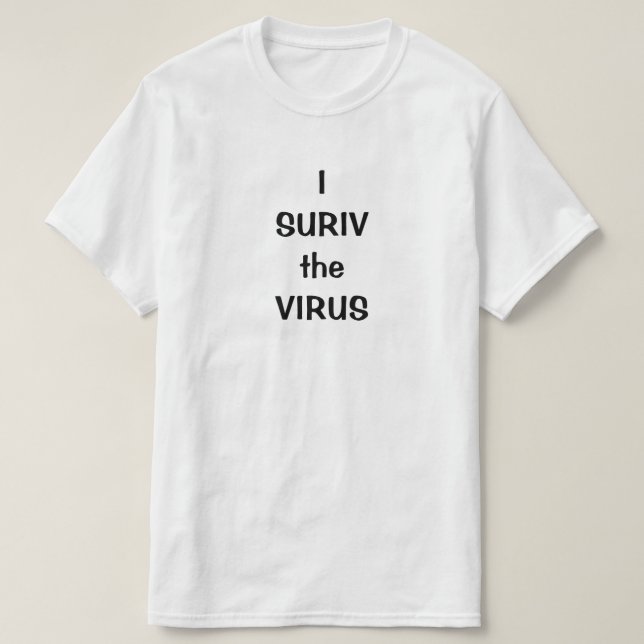 SURIV la camiseta del VIRUS (Diseño del anverso)