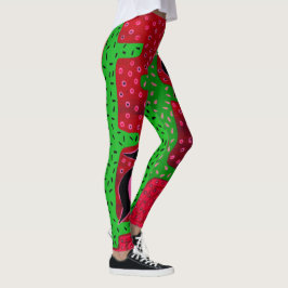 Suroeste de Saguaro Cactus Birds Aerobic Leggings