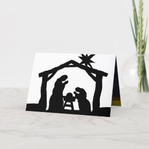 Surprise Dinosaur Nativity Navidad Tarjeta de Chis