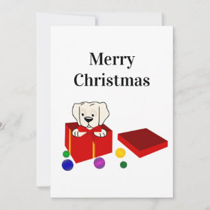 Surprise Puppy en un Navidad de la Caja de Regalos