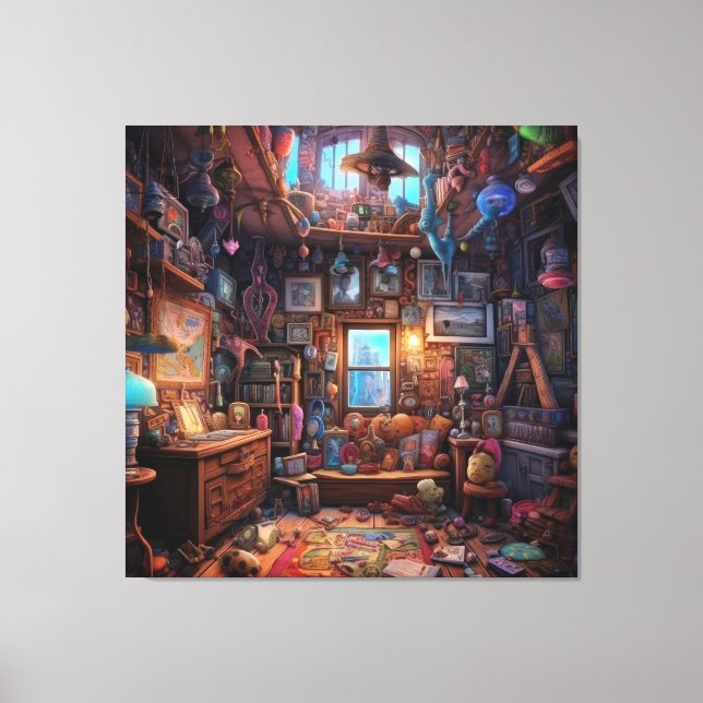 Surreal Trippy Room Obras de arte de casa psicodél (Anverso)