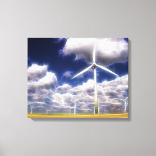 Surreal Turbo Windmills Lienzo envuelto