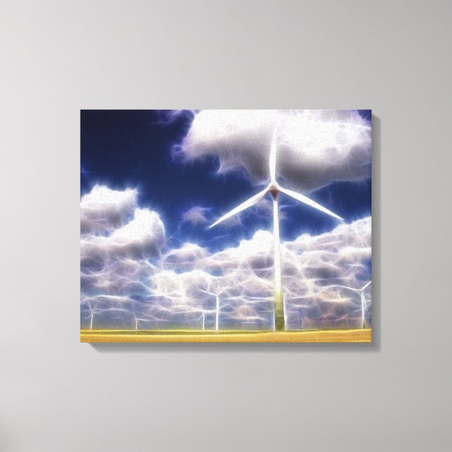 Surreal Turbo Windmills Lienzo envuelto (Anverso)