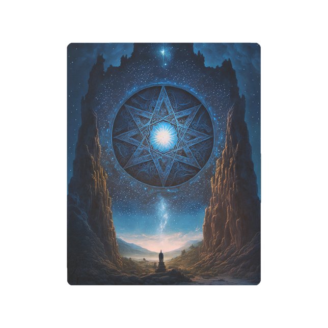 Surrealista paisaje visionario Arte impresión Meta (Anverso)