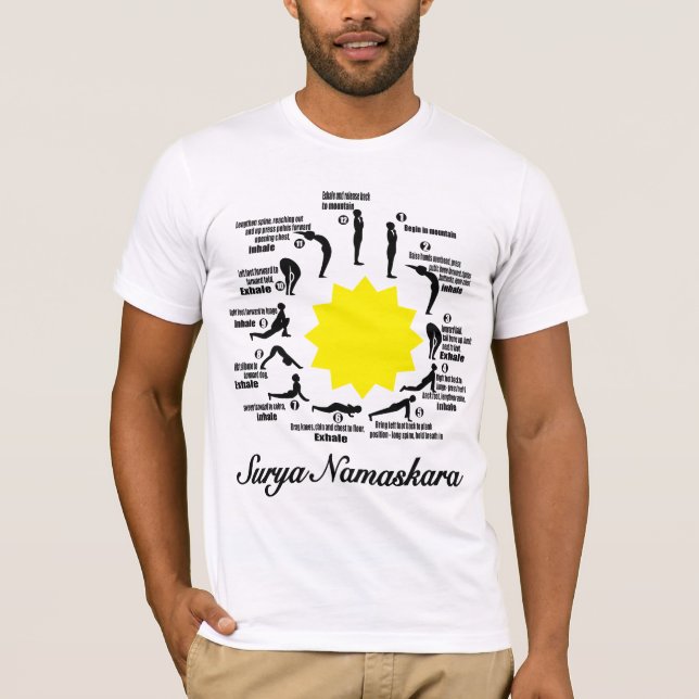 surya namaskara camiseta de sensibilización sobre  (Anverso)