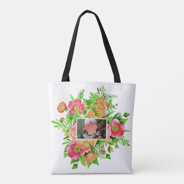 Sus 2 fotos en bolsas de personalizado de marcos f (Reverso)